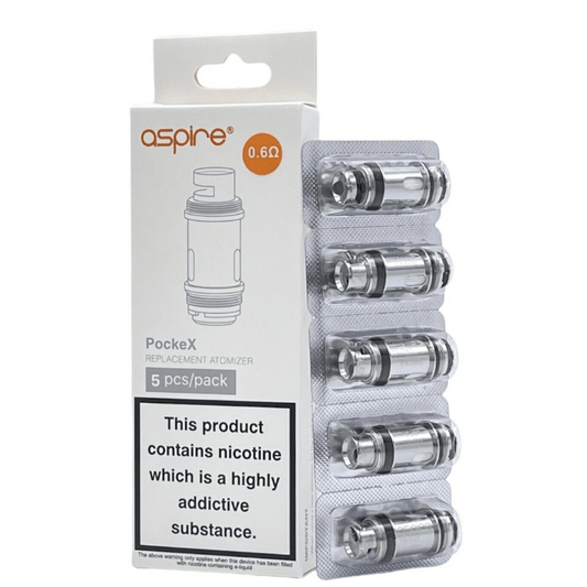 Aspire 0.6Ω PockeX Coils - 5ct