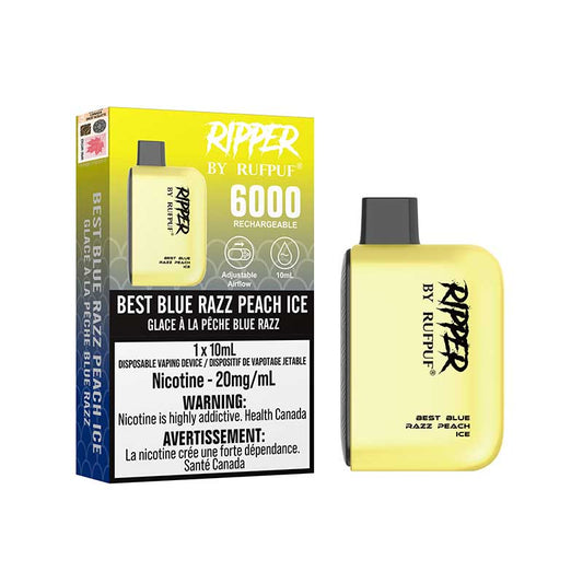 Gcore Rufpuf Ripper 6000 - Best Blue Razz Peach Ice 20mg