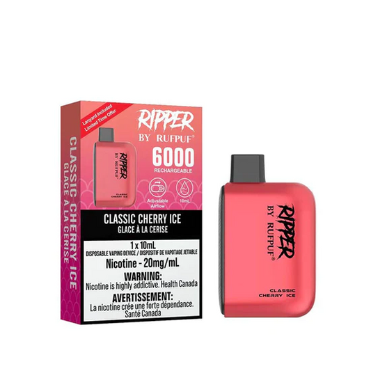 Gcore Rufpuf Ripper 6000 - Classic Cherry Ice 20mg