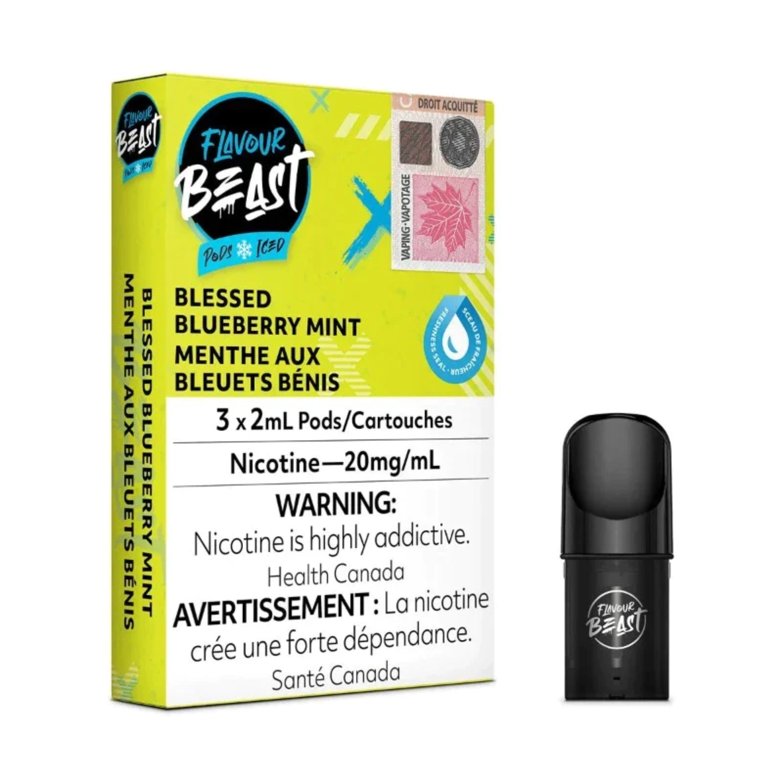 Flavour Beast Pods - Blessed Blueberry Mint Iced
