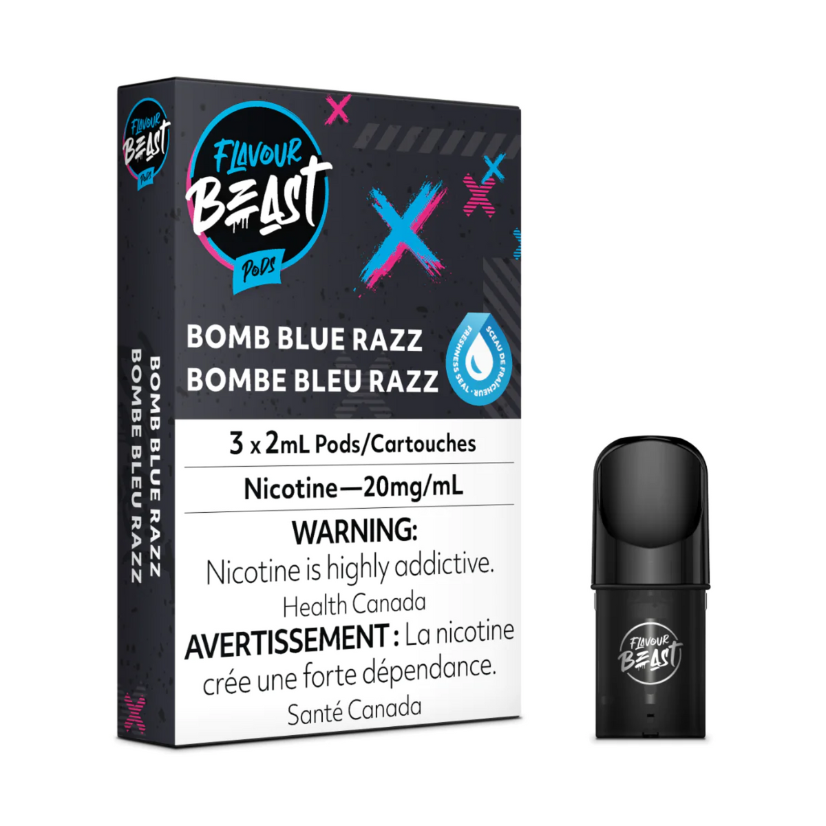 Flavour Beast Pods - Bomb Blue Razz