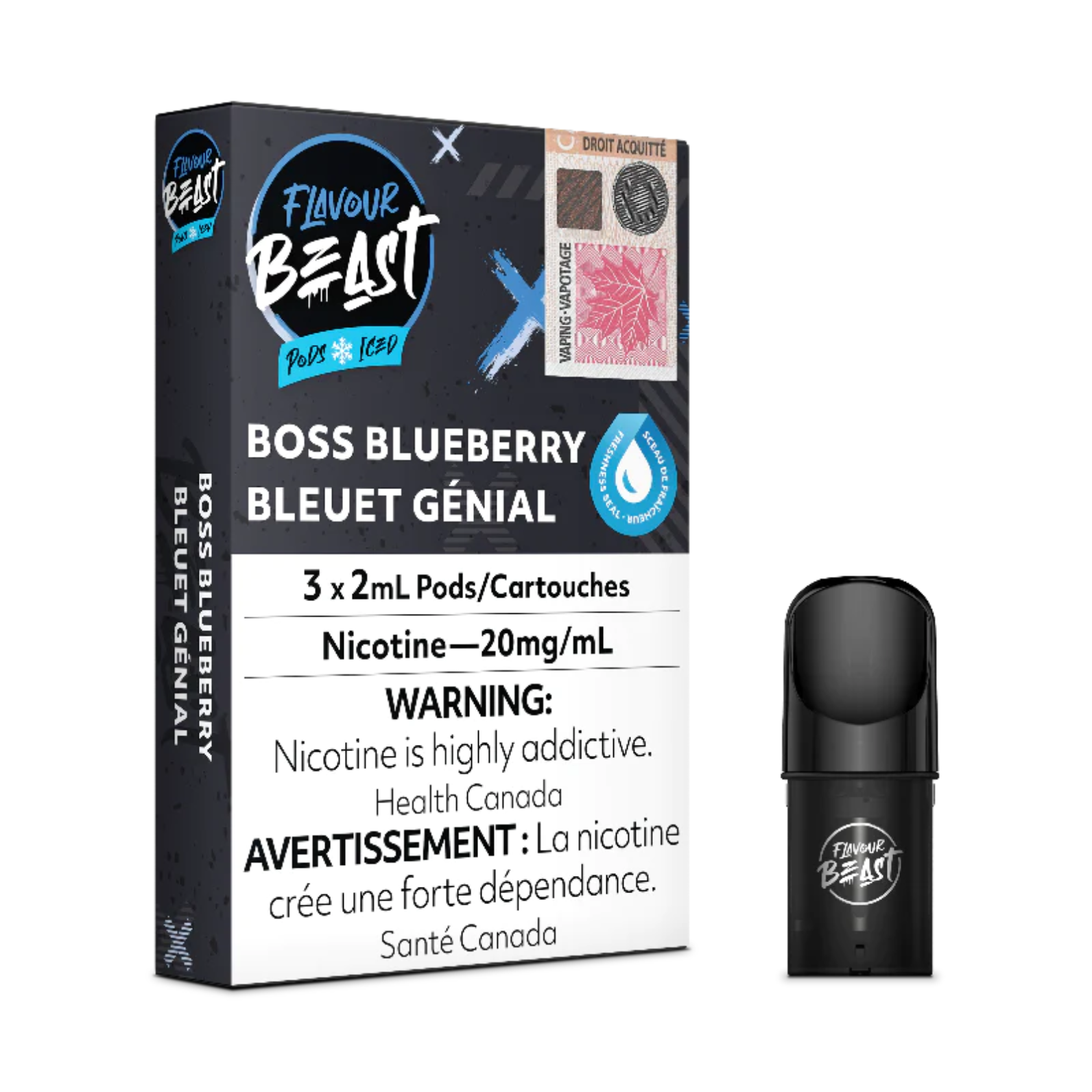 Flavour Beast Pods - Boss Blueberry Iced