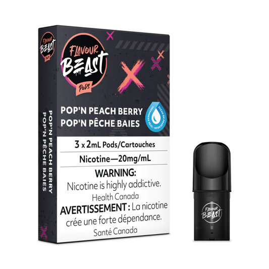 Flavour Beast Pods - Packin' Peach Berry
