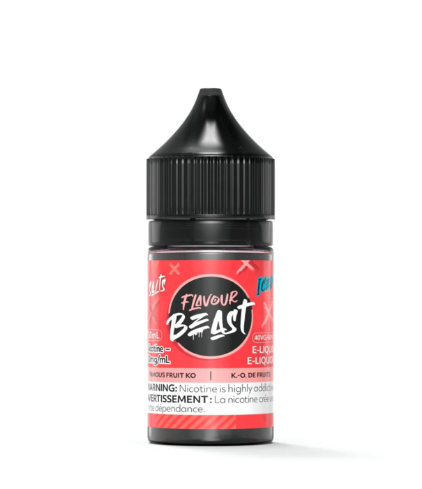 Flavour Beast 30ml Salt Nic - Famous Fruit KO Iced 20mg