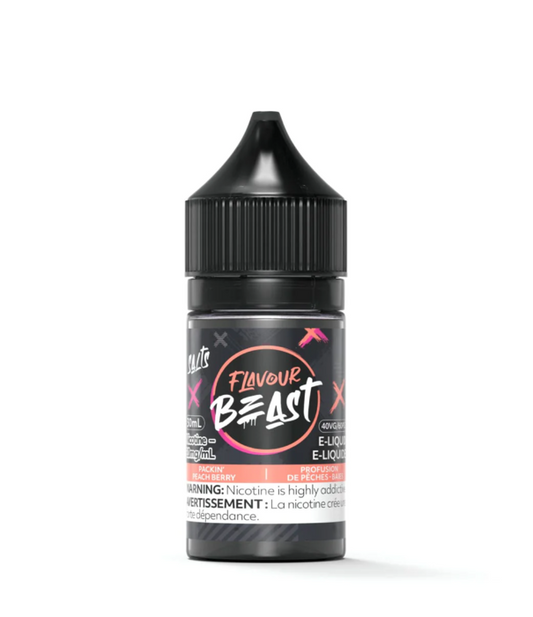 Flavour Beast 30ml Salt Nic - Packin' Peach Berry 20mg