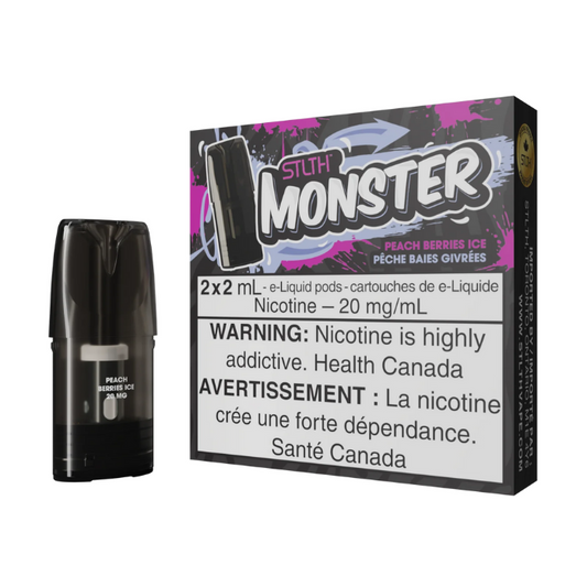 STLTH Monster Pods - Peach Berries Ice 20mg