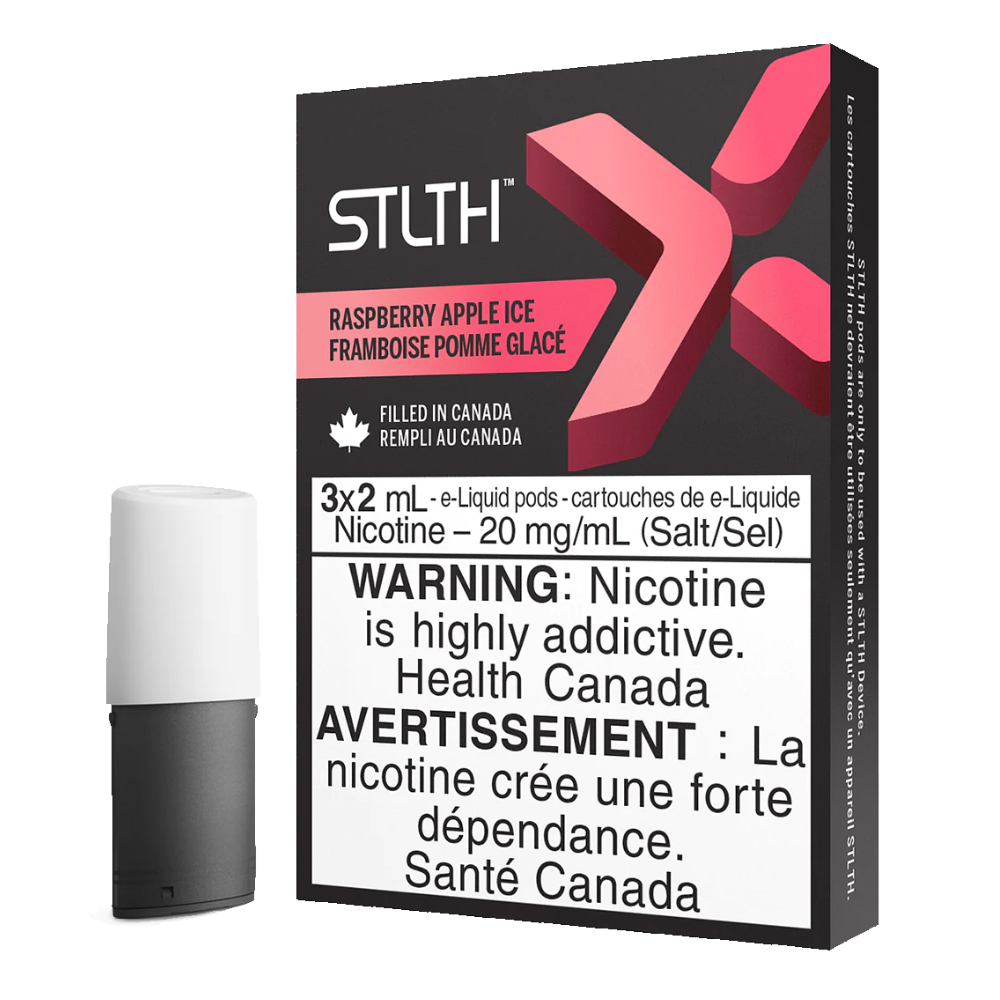 Raspberry Apple Ice - STLTH X Pods Excise 20mg Bold 50