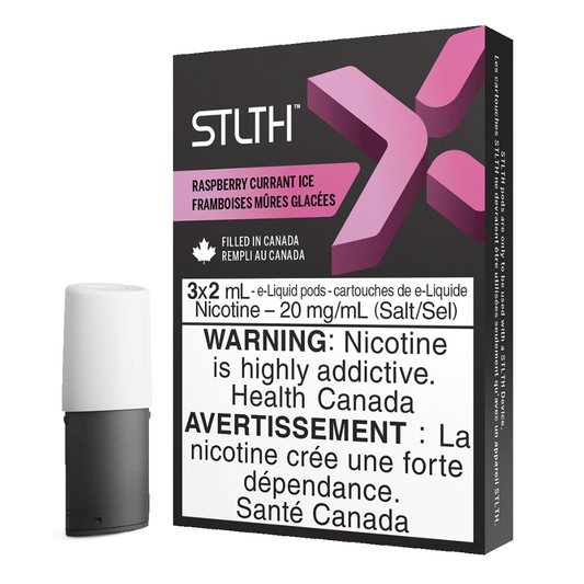 Raspberry Currant Ice - STLTH X Pods Excise 20mg Bold 50