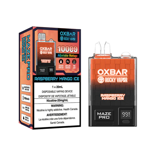 Oxbar Maze Pro 10000 - Raspberry Mango Ice