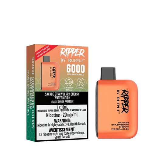 Gcore Rufpuf Ripper 6000 - Savage Strawberry Cherry Watermelon 20mg