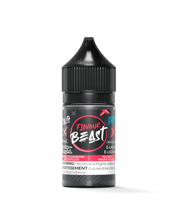 Flavour Beast 30ml Salt Nic - Savage Strawberry Watermelon Iced 20mg