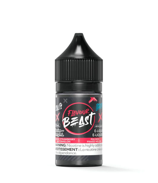 Flavour Beast 30ml Salt Nic - Savage Strawberry Watermelon Iced 20mg