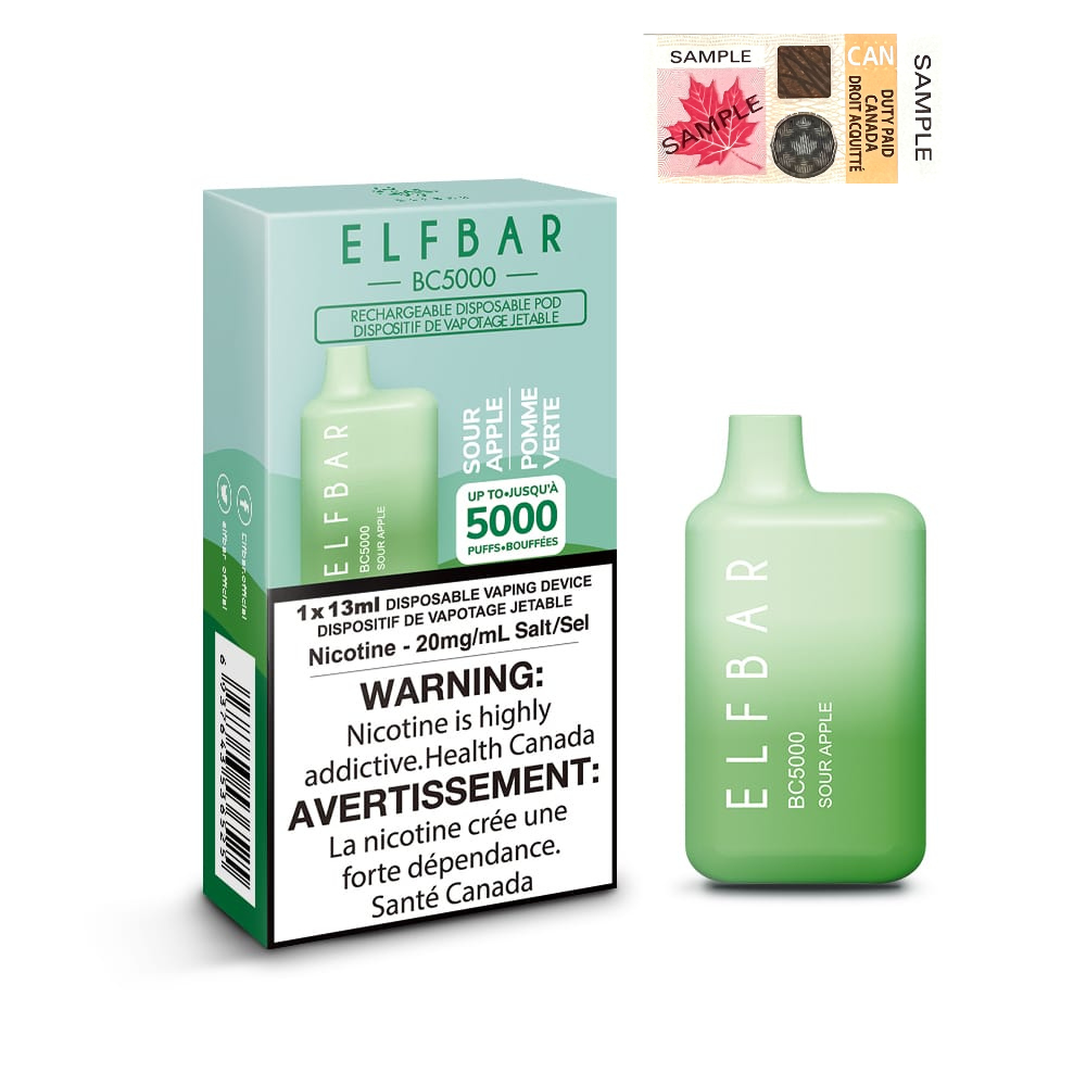 Elfbar BC5000 - Sour Apple