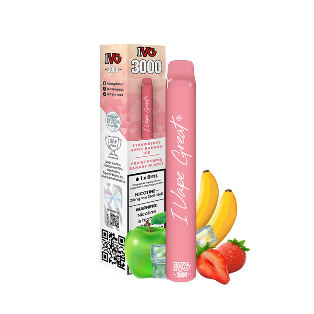 IVG 3000 - Strawberry Apple Banana Ice