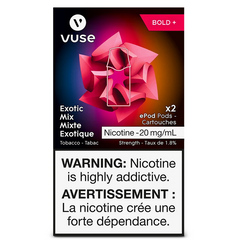 Vuse Pods - Aromatic Tobacco/ Exotic Mix Bold+ 18mg